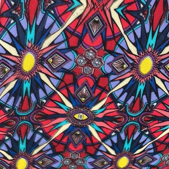 TYSA Long Perfect Adjustable Strap Rayon Maxi Dress in Bold Geometric Print - S - Picture 5 of 7